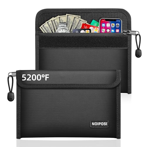 Noiposi 2er Pack Feuerfeste Tasche(21,5x14cm,5200℉), 8-lagige...
