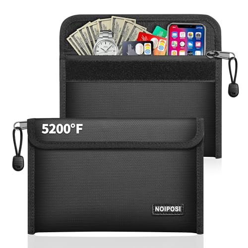 Noiposi 2er Pack Feuerfeste Tasche(21,5x14cm,5200℉), 8-lagige...