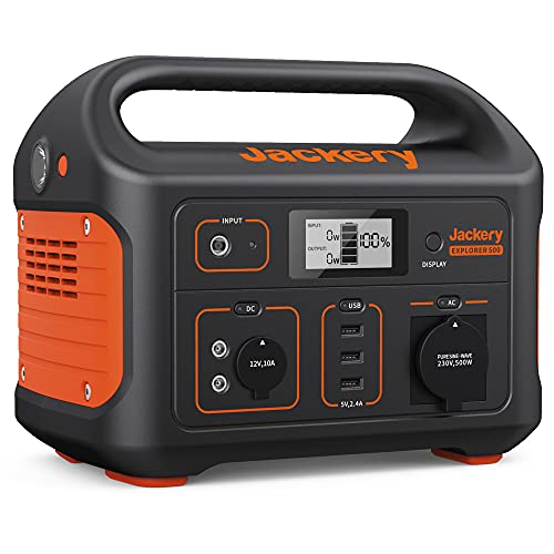 Jackery Explorer 500, 518Wh Tragbare Powerstation Mobiler...