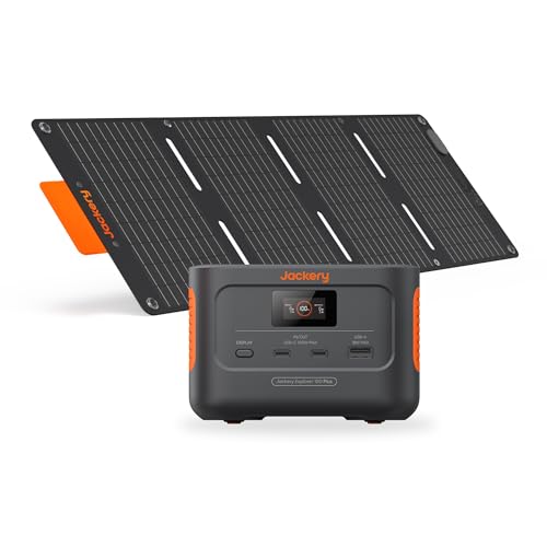 Jackery Tragbare Powerstation 100 Plus mit 1xSolarSaga 40W Mini, 99Wh...