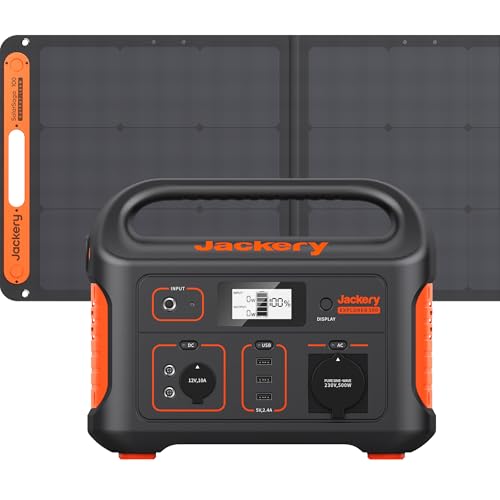 Jackery E500 Tragbare Powerstation, 518Wh Solargenerator mit SolarSaga...