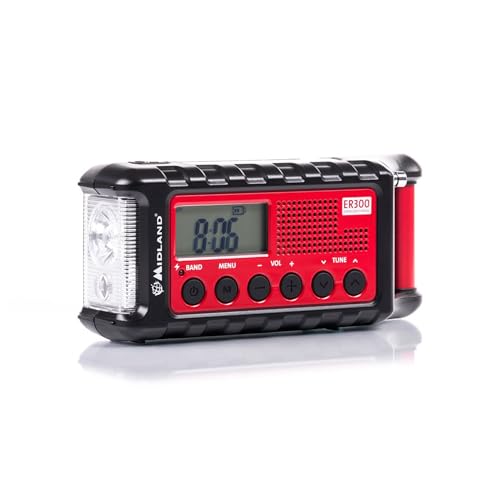 Midland ER300 multifunktionales Emergency Kurbel-Radio, Powerbank,...
