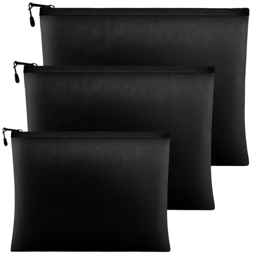 Errshing 3 Stück Kleine Feuerfeste Dokumententasche, 3 Größen...