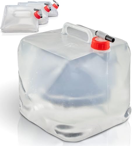 Baubar Wasserkanister 20l | Faltbar | mit praktischem Ausgießhahn und...