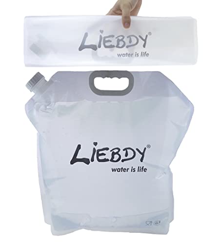 Liebdy® Faltbarer Wasserbehälter 5 Liter BPA frei, Flexibler...