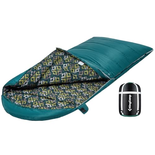 KingCamp Schlafsack Deckenschlafsäcke Leichtgewichtig 3-4 Season L/XL...