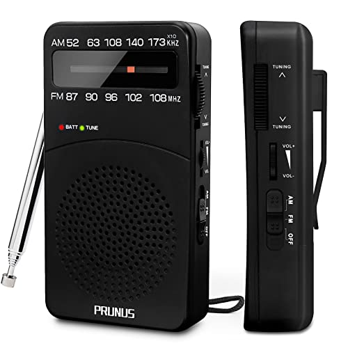 PRUNUS J-166 AM FM UKW Radio Batteriebetrieben, Transistorradio...