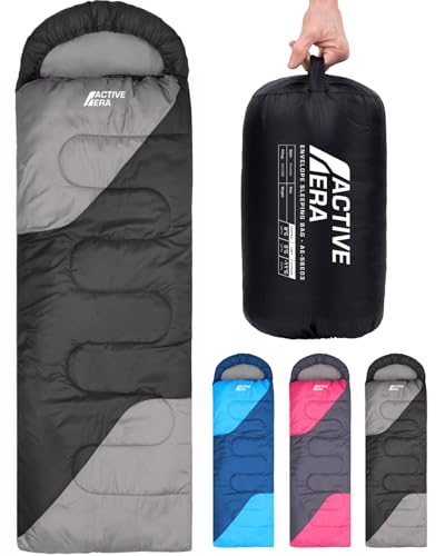Active Era Premium Mumienschlafsack 250 GSM, Schlafsack Winter &...