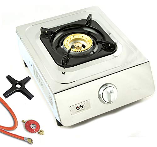 NGB-100 Edelstahl Gaskocher 1 flammig Propangas Campingkocher...