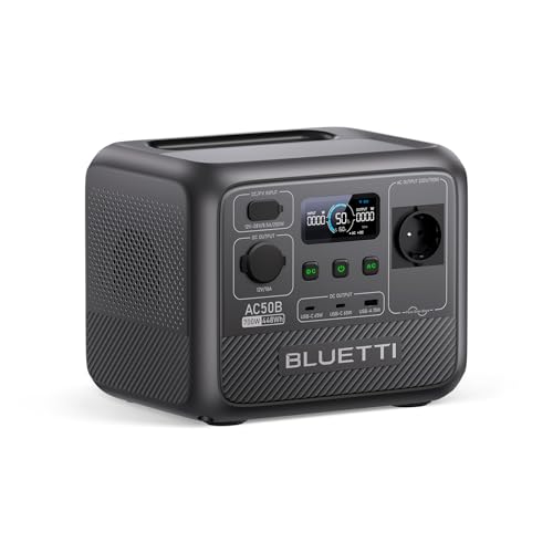 BLUETTI Tragbare Powerstation AC50B, 448Wh LiFePO4-Batterie, 700W...