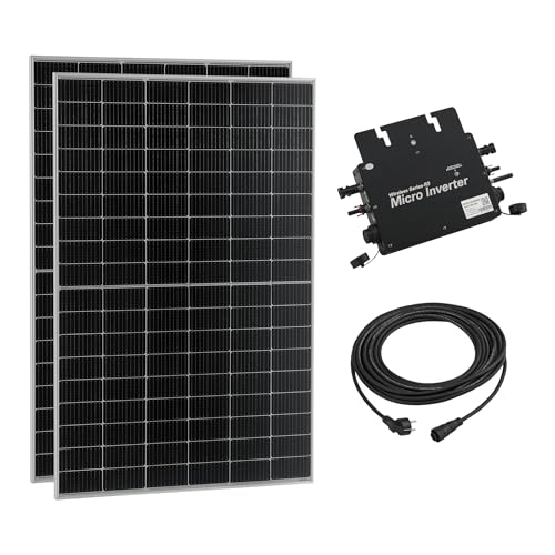 pro.tec Balkonkraftwerk Brusson 800 W Komplettset mit 2x400W...