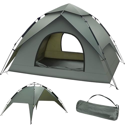Camping Zelt 3 Personen Pop Up Zelt Doppelschicht Wasserdicht &...