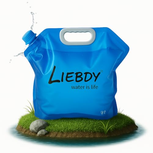 Liebdy® Faltbarer Wasserbehälter 10 Liter BPA frei, Flexibler...