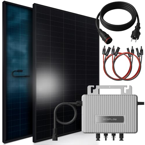 SUNNIVA 920W Balkonkraftwerk BIFAZIAL FULLBLACK komplett Steckdose...