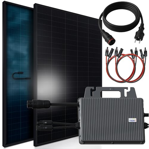 SUNNIVA 920W Balkonkraftwerk BIFAZIAL FULLBLACK komplett Steckdose...