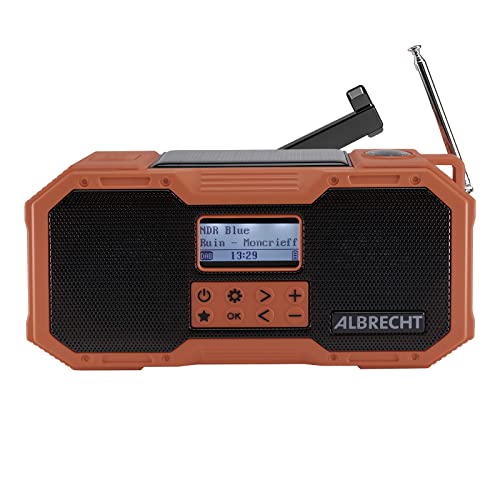 Albrecht DR 112, tragbares DAB+/UKW Outdoor Kurbelradio, 27911,...