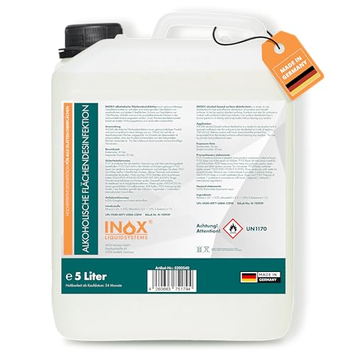INOX® Flächendesinfektionsmittel 5L – Alkoholische...