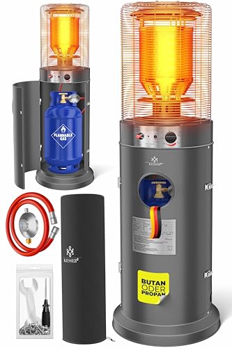 KESSER® Heizstrahler Gas KE12 Heizpilz für Terrasse Terrassenheizer...