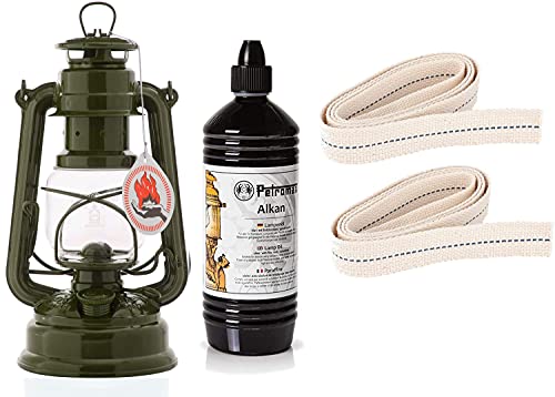 Feuerhand Starter-Set Sturmlaterne Baby Special 276 Set mit 1 Liter...