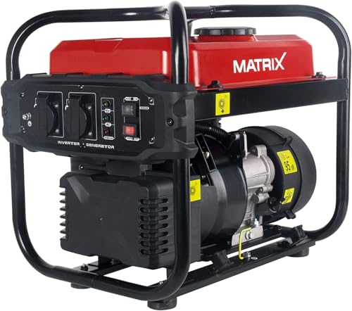 Matrix Notstromaggregat Benzin 2000 Watt Inverter Stromerzeuger Benzin...