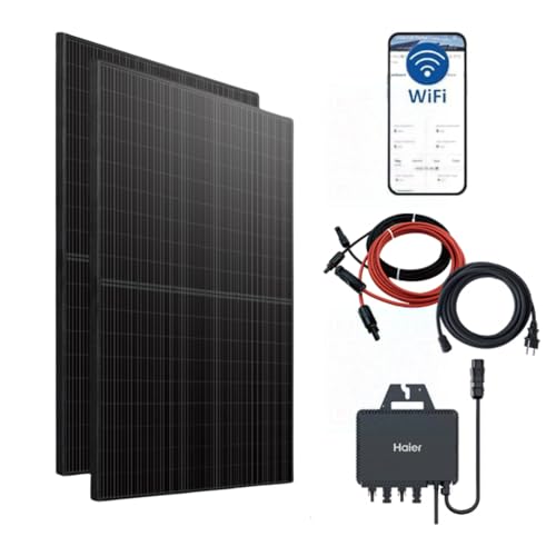 Haier 880 W Balkonkraftwerk, 800 W Stecker-Solaranlage mit 2x 440 W...