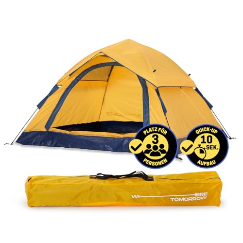 Lumaland Camping Zelt | Leichtes Pop Up Wurfzelt | 2-3 Personen...