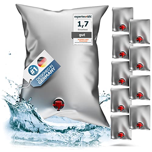 JM EXPERT LINE® Reißfestes Wasserbeutel-Set 30 Liter [10St.] I 20%...