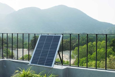 Mini-Solaranlage für Balkon und Terrasse